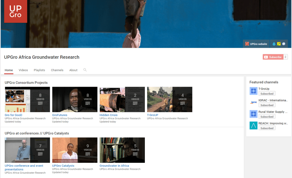 New UPGro YouTube&nbsp;Channel!