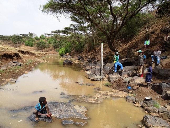 Community river monitoring in Dangila woreda, Ethopia (D. Walker, Newcastle University)