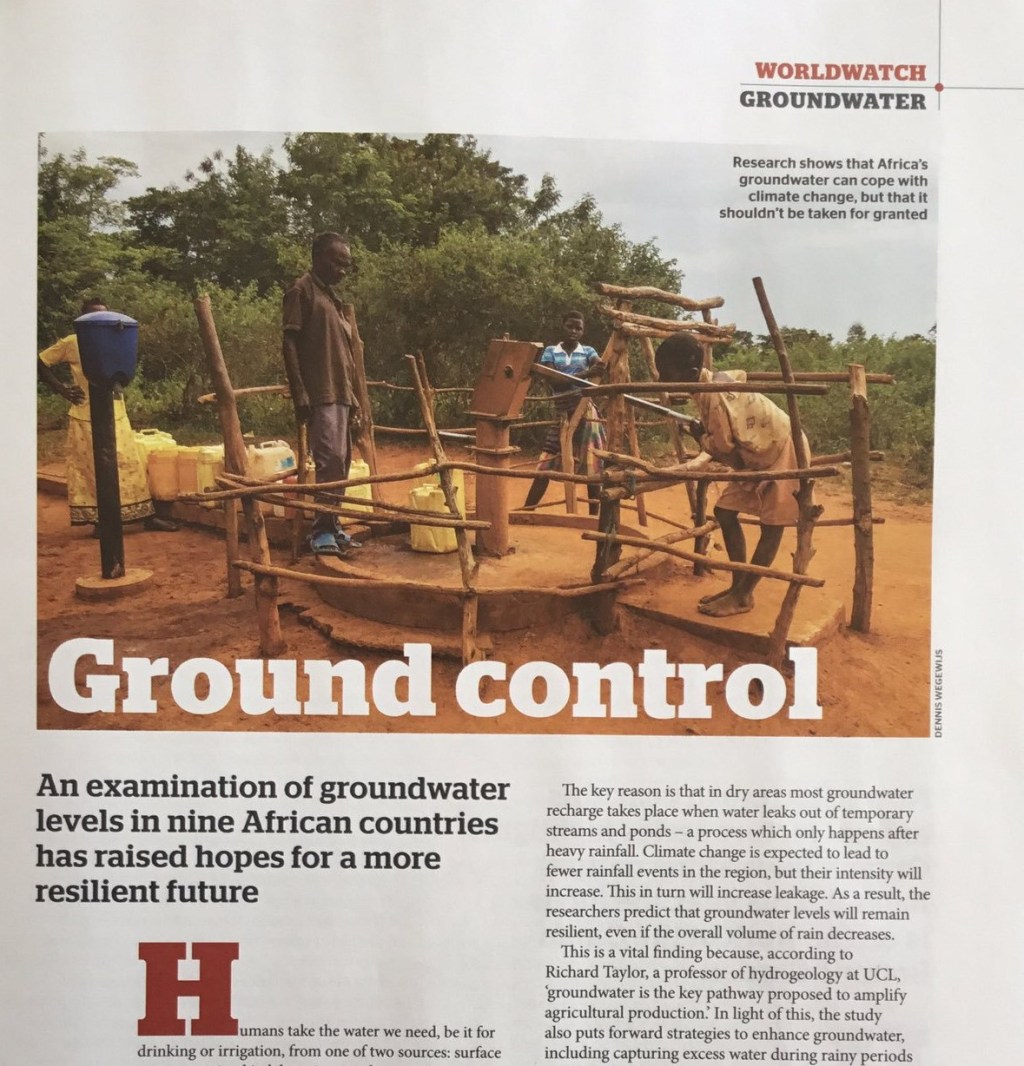 “Groundwater levels in nine African countries raise hopes for a more resilient future” Geographical&nbsp;Magazine