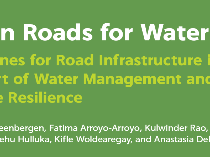 Green Roads for Water- New World Bank&nbsp;Guide