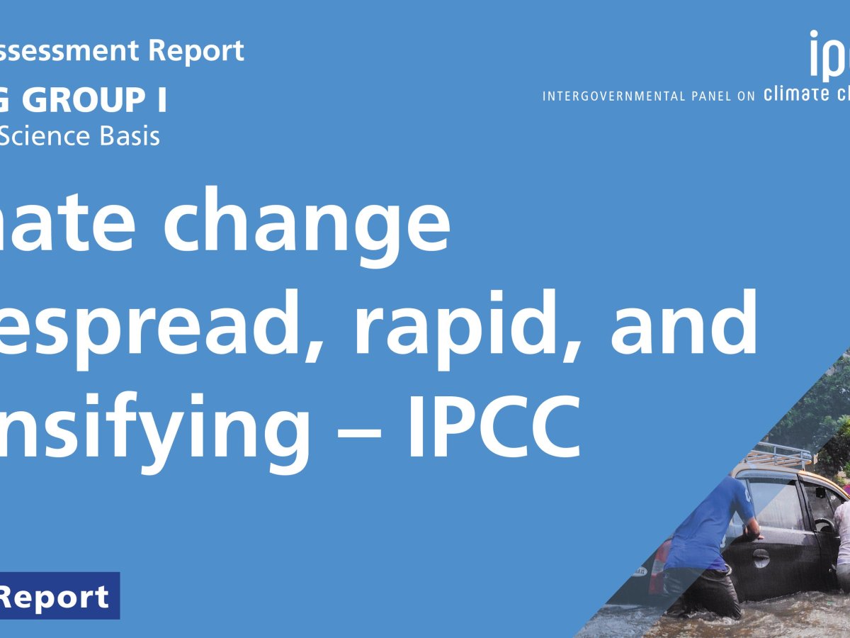 IPCC: “Increased precipitation intensities have enhanced groundwater recharge, most notably in tropical regions (medium&nbsp;confidence)”